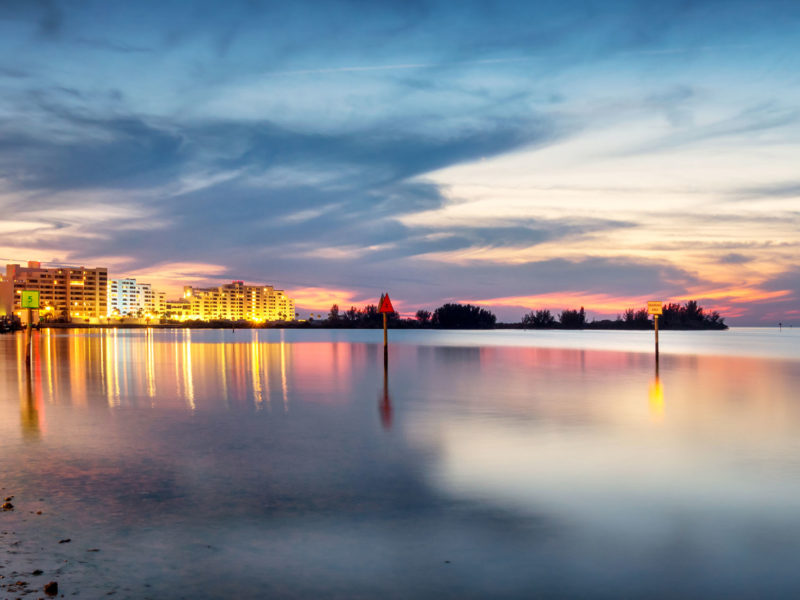 Waterfront in New Port Richey Florida USA