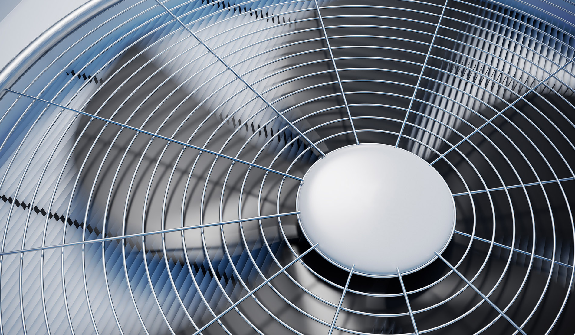 Close up view on HVAC units (heating, ventilation and air conditioning).