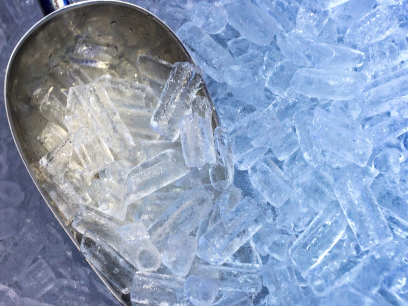 Ice Machine and aluminum scoop